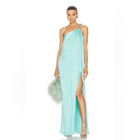 Stella McCartney Dresses & Skirts - NWT Stella McCartney Falabella Crystal Gown in Aquamarine Italian 38